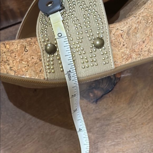 NWOB Lucky Brand Miller Studded Cork Wedge Platform Sandals 11M (41 EU) - Picture 6 of 8